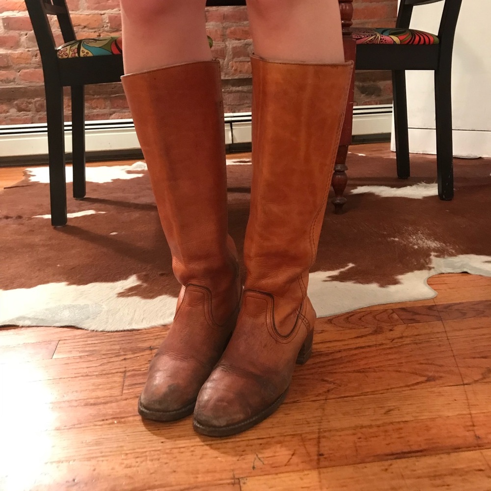 Tall Leather Frye Boots